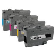 Compatible Brother LC406 BK,C,M,Y