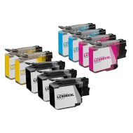9-Pack Compatible Brother LC506XXL High Yield Ink Cartridges:  3 Black and 2 Each of Cyan, Magenta & Yellow
