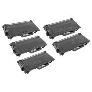 Compatible Brother TN850 High Yield Black Toners - 5 Pack