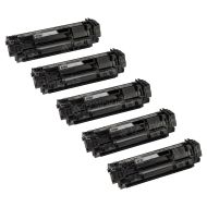 Compatible Canon 072H Black Toner Cartridge High Yield Set of 5