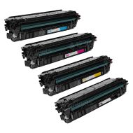Set of 4 Remanufactured Canon T10 High Yield  Toner Cartridge: Black, Cyan, Magenta, Yellow