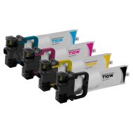 Remanufactured Epson T10W Set of 4 Ink Packs - Black, Cyan, Magenta, Yellow 