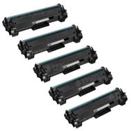5 pack HP 141X (W1410X) Compatible High Yield Black Toner