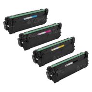 Set of 4 Compatible HP 213Y Extra HY Toner Cartridge: Black, Cyan, Magenta, Yellow