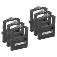 Okidata 52102001 Compatible Purple Nylon Printer Ribbon, 6-Pack