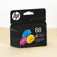 Original HP 68 Tri-Color Ink Cartridge, 7FP20TN