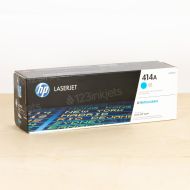 HP Original 414A Cyan Toner W2021A (2100 Page Yield) with ink level chip