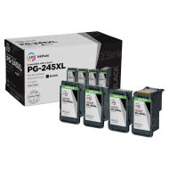 LD InkPods™ Compatible Replacements for Canon PG-245XL Black Ink Cartridge (4 Pods and 1 Original Printhead)