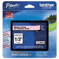 Brother OEM TZeMQE31 12mm (0.47") Black on Pastel Pink Tape