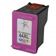 Remanufactured High Yield Tri-Color Ink for HP 64XL
