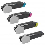 Compatible Kyocera Mita TK-5152 Set of 4 Toner Cartridges: Bk, C, M, Y