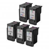 Remanufactured PG-240XXL/CL-241XL Bundle for Canon: 3 5204B001 Extra High Yield Black and 2 5208B001 High Yield Color