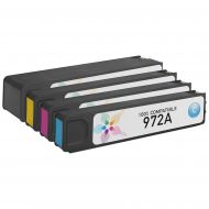 Compatible Brand for HP 972A Set of 4 Ink Cartridges