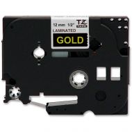 Brother TZe334 OEM Gold on Black Tape