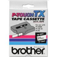 Brother TX2311 OEM Black on White Tape