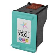 Remanufactured High Yield Tri-Color Ink for HP 75XL