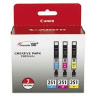 OEM Canon Set of 3 Ink Cartridges - CLI-251