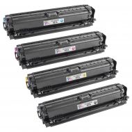 Remanufactured Replacement Toner Cartridges for HP 307A, (Bk, C, M, Y)