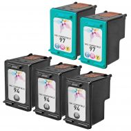 Remanufactured Black and Color Ink for HP 94 and 97