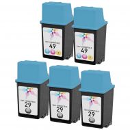 Remanufactured Black and Color Ink for HP 29 and 49