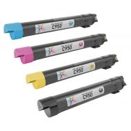Remanufactured Lexmark C950, EHY (Bk, C, M, Y) Toner Cartridges