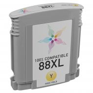 Remanufactured High Yield Yellow Ink for HP 88XL