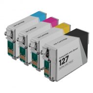 Bulk Set of 4 Ink Cartridges for Epson 127