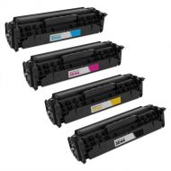 Set of 4 Remanufactured Replacement Toner Cartridges for HP 304A