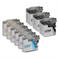 Bulk Set of 9 Ink Cartridges for Brother LC10E