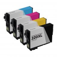 Bulk Set of 4 Ink Cartridges for Epson 220XL