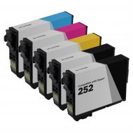 Bulk Set of 5 Ink Cartridges for Epson 252/252XL