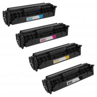Remanufactured Replacement Toner Cartridges for HP 312A, (Bk, C, M, Y)