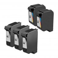 Remanufactured Black and Color Ink for HP 45 and 41