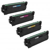 Compatible Replacement Toner Cartridges for HP 508X, (Bk, C, M, Y)