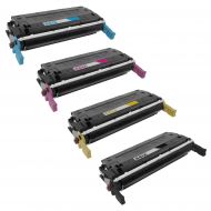 Remanufactured Replacement Toner Cartridges for HP 641A, (Bk, C, M, Y)