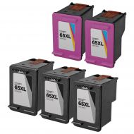 Remanufactured Black and Color Ink for HP 65XL