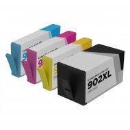 Remanufactured Brand for HP 902XL Set of 4 HY Ink Cartridges
