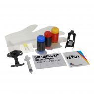Refill Kit for HP 75 and 75XL Color Ink