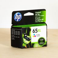 Original HP 65XL High Yield Tri-Color Ink Cartridge, N9K03AN