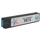 Remanufactured High Yield Cyan Ink for HP 981X