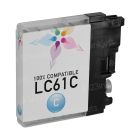 Compatible LC61C Cyan Ink for Brother