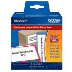 Brother DK-2205 White Genuine Paper Tape, 2.4 in x 100 ft