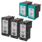 Remanufactured Black and Color Ink for HP 96 and 95