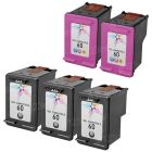 Remanufactured Black and Color Ink for HP 60