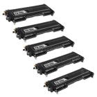 Compatible Brother TN350 Black Toners - 5 Pack