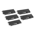 Compatible Brother TN360 High Yield Black Toners - 5 Pack