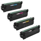 Compatible Replacement Toner Cartridges for HP 508X, (Bk, C, M, Y)