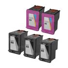 Remanufactured Black and Color Ink for HP 60