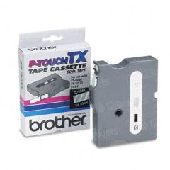 Brother TX1351 OEM White on Clear Tape