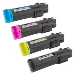 Compatible HY Toners for the Dell Laser H625 and H825: Bk, C, M, Y